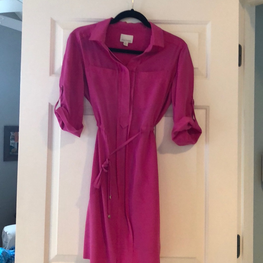Silk Donna Morgan shirtdress